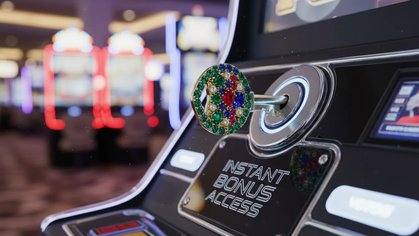 Slot machine buy bonus button instant win